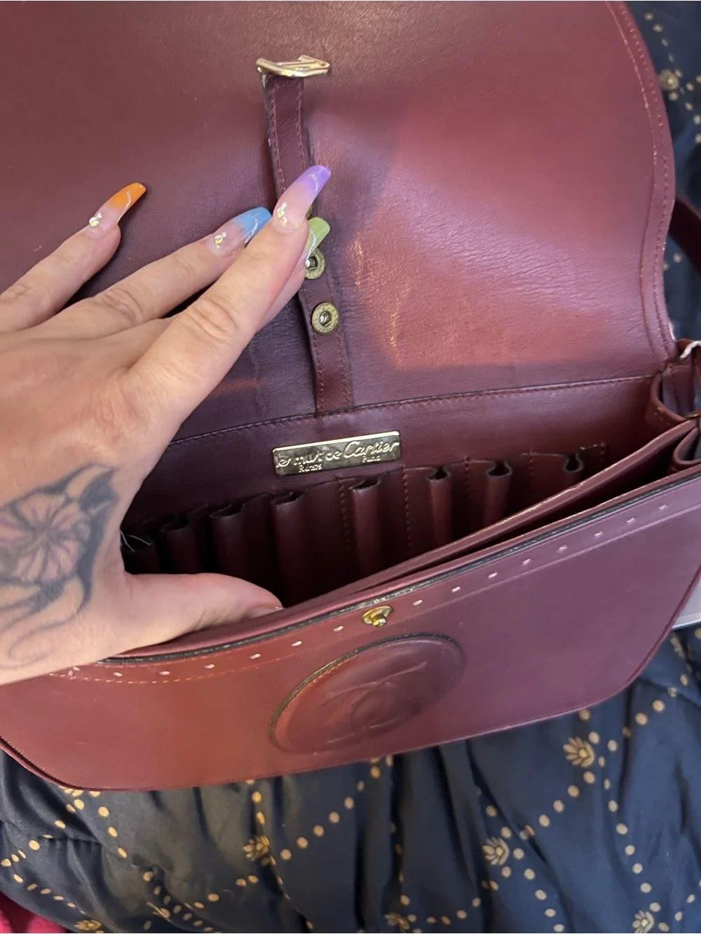 Cartier smooth burgundy